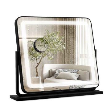 Зеркало для макияжа 56x12x48см, черного цвета