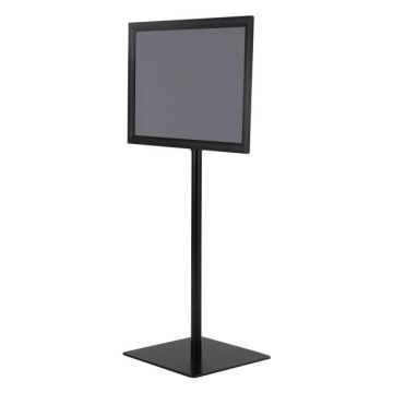 Ühesuunaline infostend 42x29,5x123cm, musta värvi