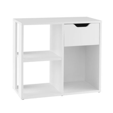 Seisev riiul 60x30x53cm, valget värvi