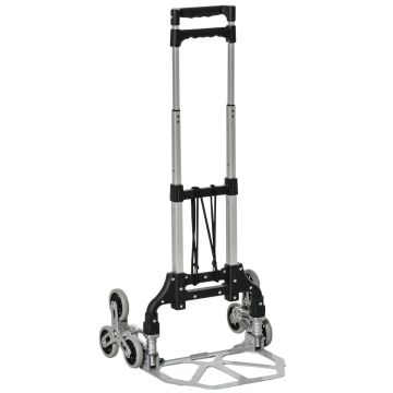 Cargo trolley Durhand 47x47x100cm., black/silver