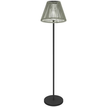 Päikeseenergial töötav põrandalamp Outsunny 33x135cm., must/hall