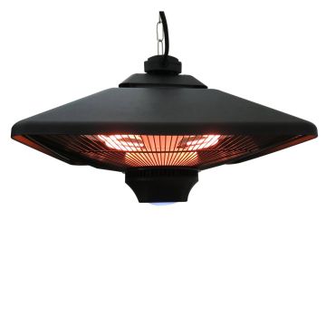 Инфракрасный обогреватель Outsunny 43x43x25 см, черный.