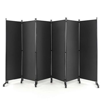 Kardin 334,5x30x172cm, tumehall/must
