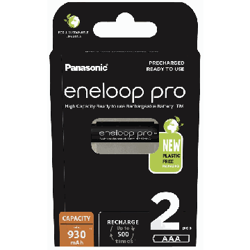 AAA-akud Panasonic ENELOOP Pro BK-4HCDE/2BE, 2 tk