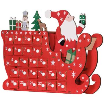 Adventkalender Homcom 22,5x8x36cm, erinevates värvitoonides