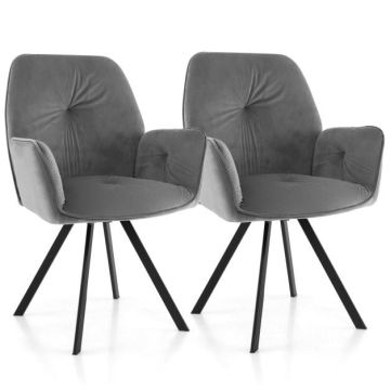 Accent armchairs, 2 pcs, 25 × 34 × 23 in