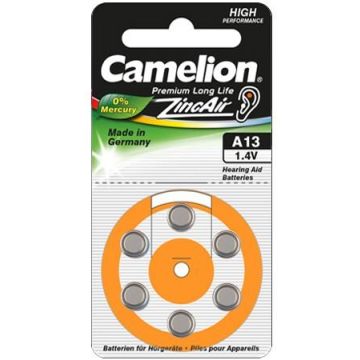 Akud Camelion A13/DA13/ZL13, 6 tk