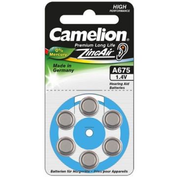 Akud Camelion A675/DA675/ZL675, 6 tk