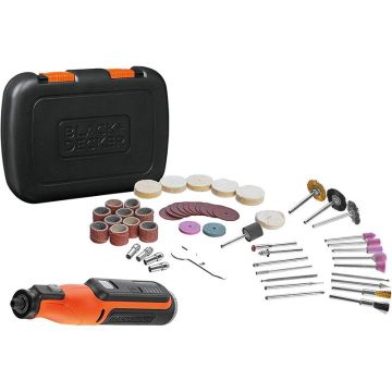 Akutoitel pöörlev tööriist BLACK & DECKER BCRT8IK-XJ, 8 V tööriistakastiga