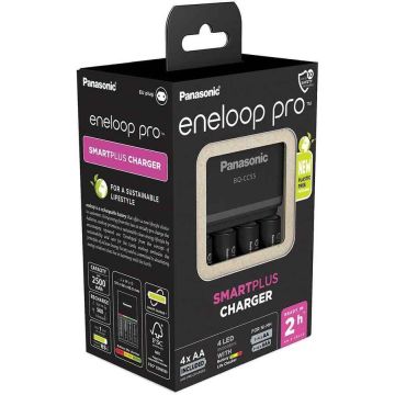 Akulaadija Panasonic ENELOOP Pro K-KJ55HCD40E, 4 AA-akule
