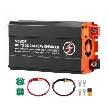 Akulaadija VEVOR C30AMPPT, 30 A, 350 W, 25 × 12 × 15 cm