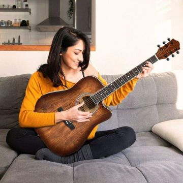 Acoustic guitar, cutaway, 16 × 5 × 41 inches