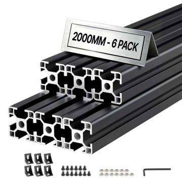 Alumiiniumist ekstrusioonprofiilid VEVOR 3030T-200-6-H, 6 tk, 3 × 3 × 200 cm