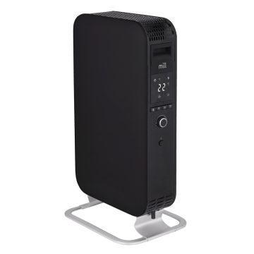 Õliradiaator Mill OIL1500WIFI3 Gentle Air Heater, 1500 W, Must, 590 × 630 × 270 mm