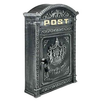 Antiikne postkast Relaxdays, Hall, 31 × 44,5 × 9,5 cm