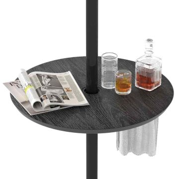Round outdoor table, adjustable adapter, Ø 50 × 10.5 cm