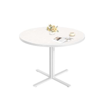 Ümmargune söögilaud VASAGLE KDT082W01, 4 inimesele, Ø 80 × 74,8 cm