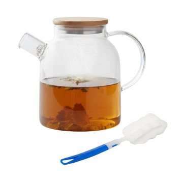Teekann Relaxdays, 1,8 l, 19 × 18,5 × 12 cm