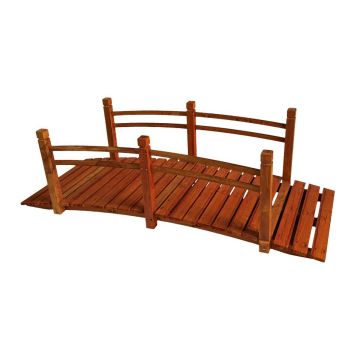 Kaarekujuline aiasild Relaxdays, käsipuudega, 185 × 58 × 72 cm