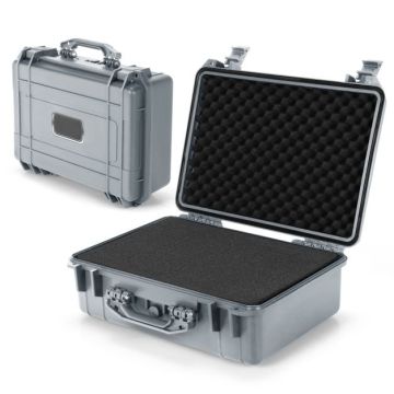 Waterproof hard case for electronics, 56x44x22 cm, gray