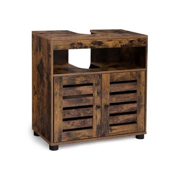Vintage-stiilis pruun valamukapp 60 x 30 x 63 cm
