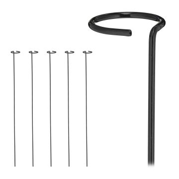 Taimetoed Relaxdays 10047323.0, 6 tk, Mustad, 80 × 6 cm