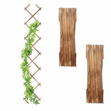Taimerestid Relaxdays, 3 tk, Pruunid, 180 × 30 × 1 cm