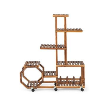 Plant stand, 6/6/8 shelves, 107 × 29 × 126 cm