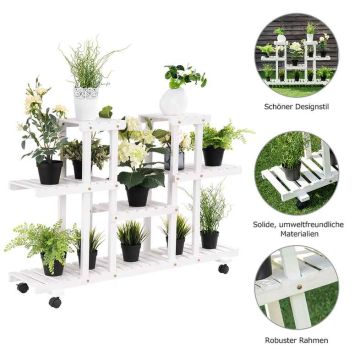 Plant Stand, 6 Shelves, 47.5 × 13 × 31.5 inches