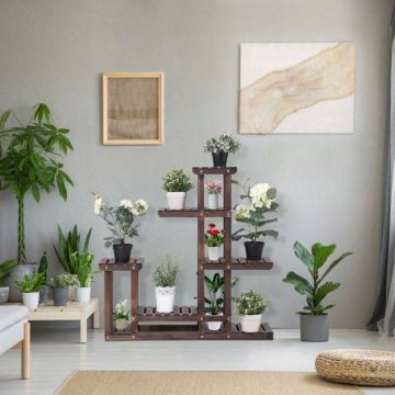 Plant stand, 6-tier, 101.6 × 96.5 × 25.4 cm