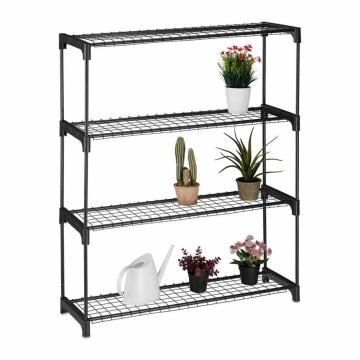 Taimede alus Relaxdays 10047694.0, 4 riiulit, 91 × 106 × 28 cm