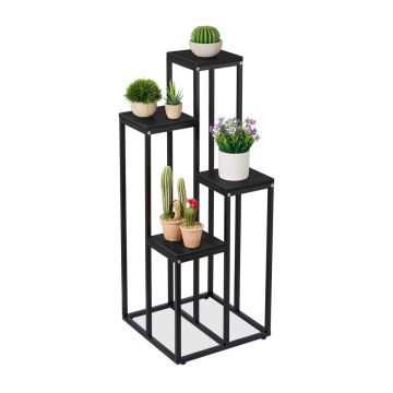 Taimealus Relaxdays, 4 riiulit, 40 × 100 × 40 cm