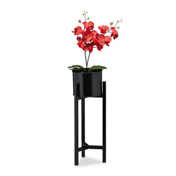Taimealus Relaxdays, koos potiga, 21,5 × 60 × 21,5 cm