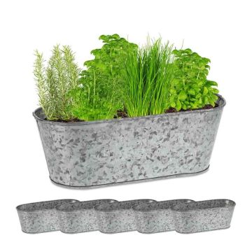 Набор горшков для растений Relaxdays 10037396.0, 6 шт, 20,5 × 11 × 13,5 см