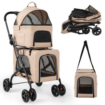 Pet stroller, 3 in 1, 84 × 53 × 105 cm