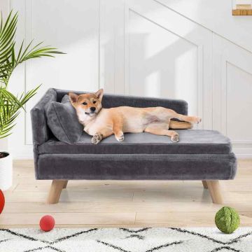 Pet Sofa Bed, Gray, 81 × 51 × 47 cm