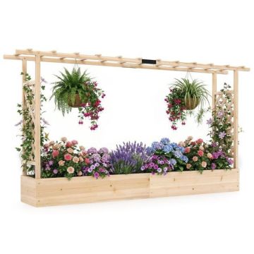Raised bed GT4592NA, Double trellis, 220.98 × 114.3 × 35.56 cm