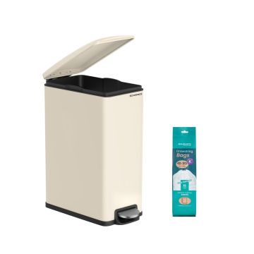Automaatne prügikast SONGMICS, 50 l, Liivabeež, 51,6 × 64,8 × 25,5 cm