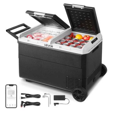 Autojahuti VEVOR MCD95D1, 95 l, kahe tsooniga, 96 × 66 × 55 cm