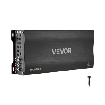 Autohelivõimendi VEVOR MXD1200.5, 5-kanaliline, 32,5 × 13,4 × 4,9 cm