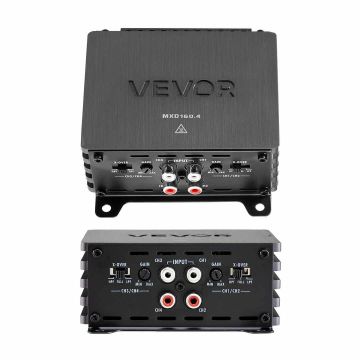 Autohelivõimendi VEVOR MXD160.4, 4 kanaliga, 111 × 110 × 49 mm