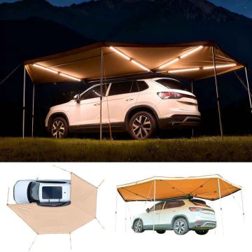 Автомобильный тент VEVOR ATSA27025PLUS-4LED, левосторонний, 270°
