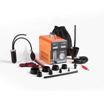 Auto suitsulekke detektor VEVOR SD716, sisseehitatud õhupump, must/oranž, 238 × 160 × 210 mm