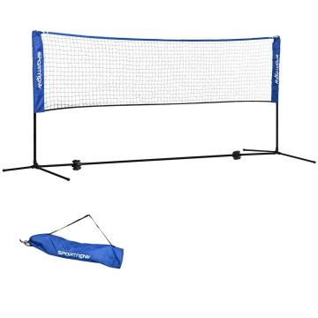 Sportnow sulgpalli võrk 310x103x155cm, must/sinine