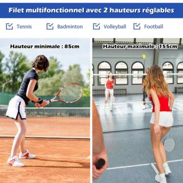 Badminton Net Set, 17 × 5 ft