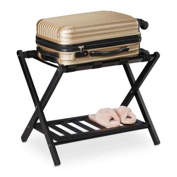 Pagasistend Relaxdays, 2 tasandit, 66 × 54,5 × 44,5 cm