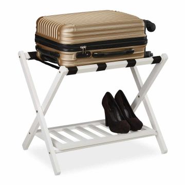 Pagasistend Relaxdays, 2 tasandit, 66 × 54,5 × 44,5 cm