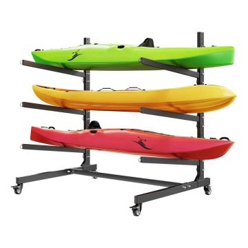 Kajakihoidik VEVOR JHKYS-003, 3 kajakile, 90 kg, 92,5 × 128 × 118,5 cm