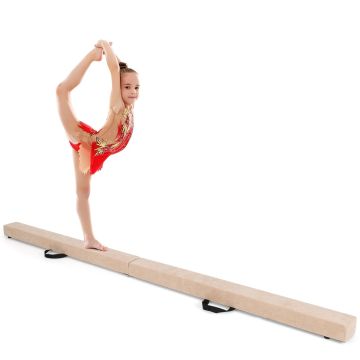 Balance beam for children, Foldable, Brown, 209.55 × 10.16 × 6.35 cm