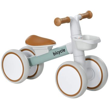 Беговел, для детей 1–3 лет, зелёный-белый, 56 × 39 × 27 см